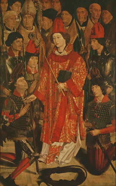 St. Vincent of Saragossa, Protector of Lisbon, from the Altarpiece of St. Vincent by Nuno Goncalves or Gonzalvez